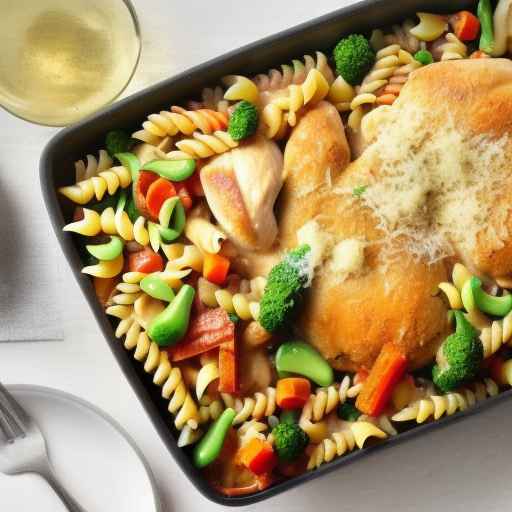 Chicken and Pasta Casserole with Mixed Vegetables