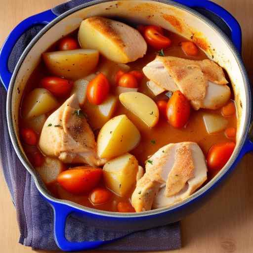 Chicken and Potato Stew with Tomatoes