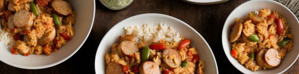 Chicken and Sausage Jambalaya with Cajun Spices