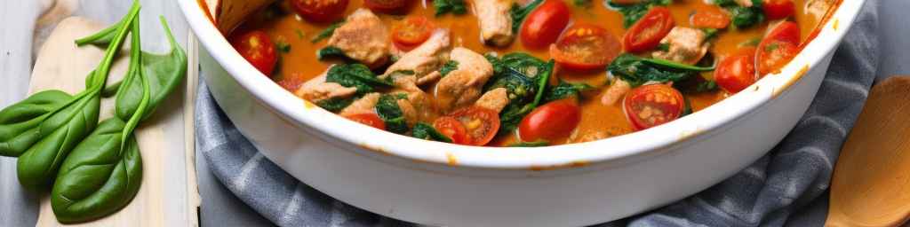 Chicken and Spinach Goulash with Tomatoes