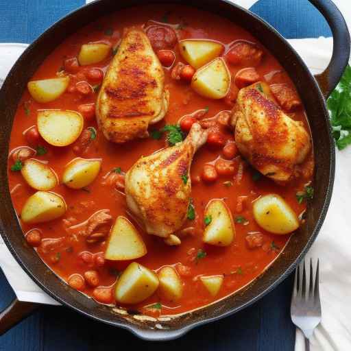 Chicken and Tomato Goulash with Potatoes