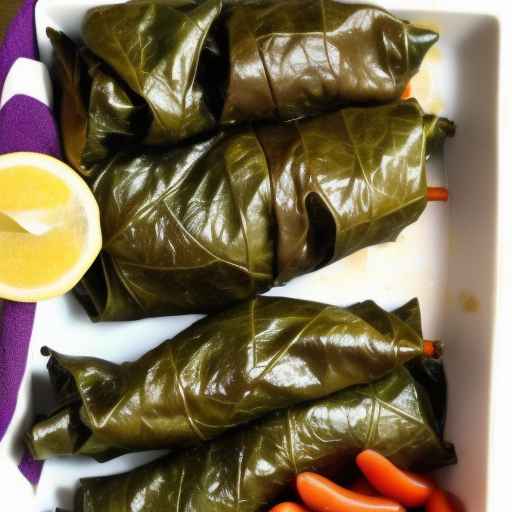 Chicken and Vegetables Stuffed Grape Leaves