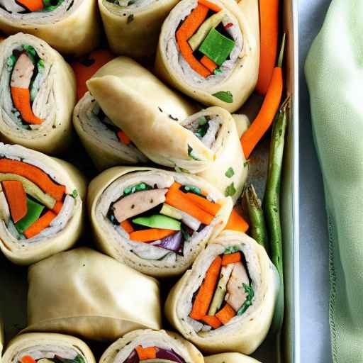 Chicken and Vegetables Stuffed Rolls