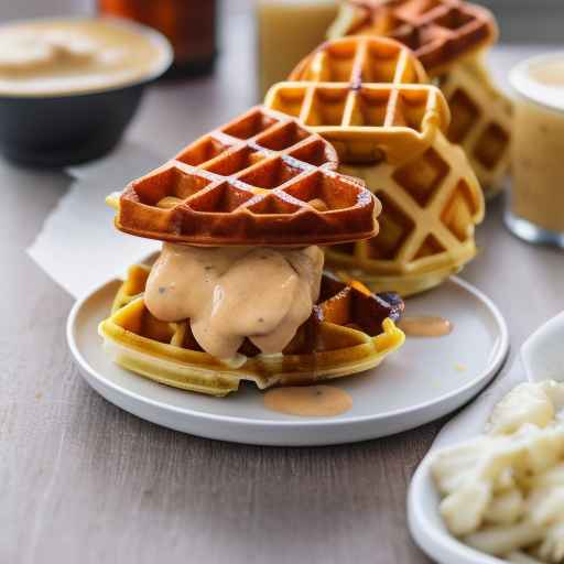 Chicken and Waffle Sliders with Honey Mustard Sauce