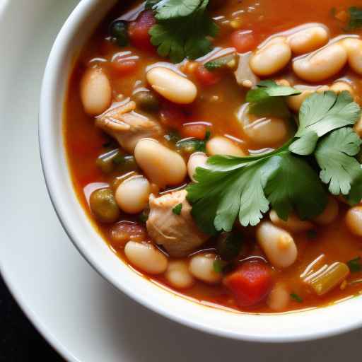 Chicken and White Bean Chili with Cilantro and Lime