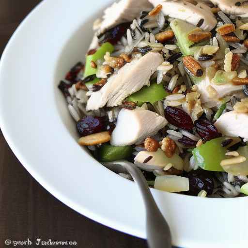 Chicken and Wild Rice Salad with Cranberries and Pecans