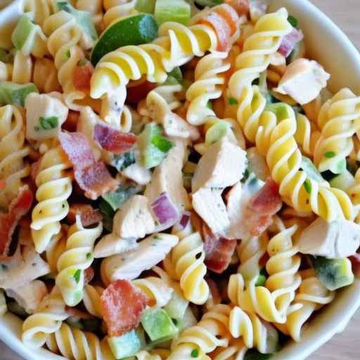 Chicken Bacon Ranch Pasta Salad