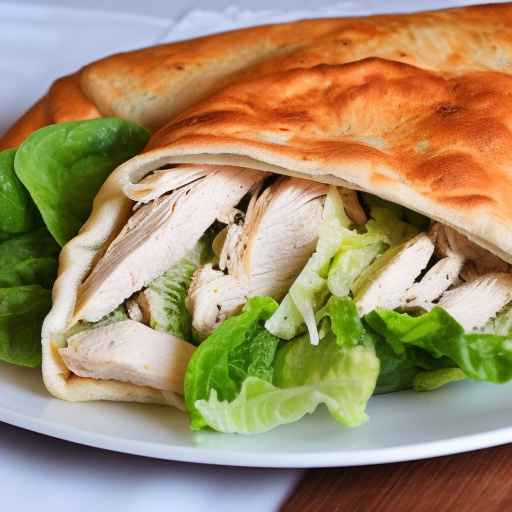 Chicken Caesar Salad Calzone