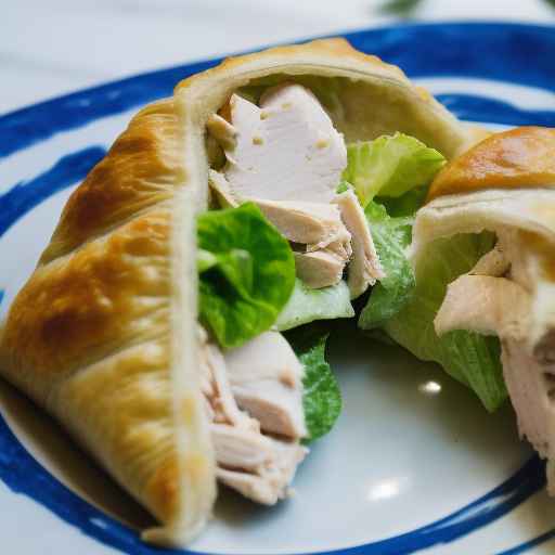 Chicken Caesar Salad Turnover