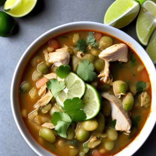 Chicken Chili Verde with Tomatillos and Lime