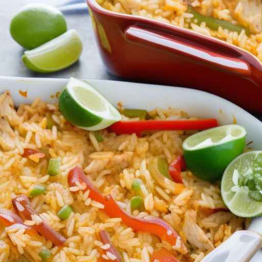 Chicken Fajita Rice Casserole