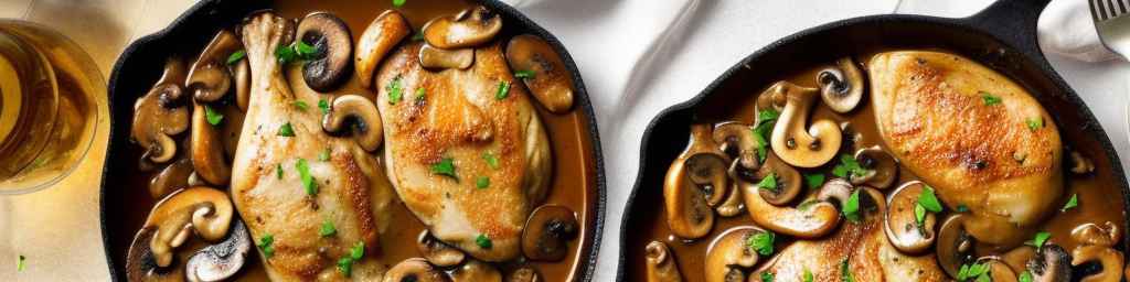 Chicken Marsala with Mushrooms and White Wine