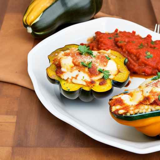 Chicken Parmesan Stuffed Acorn Squash