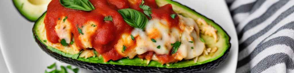 Chicken Parmesan Stuffed Avocado