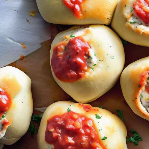 Chicken Parmesan Stuffed Bread Rolls