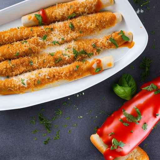 Chicken Parmesan Stuffed Breadsticks