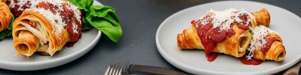 Chicken Parmesan Stuffed Croissants