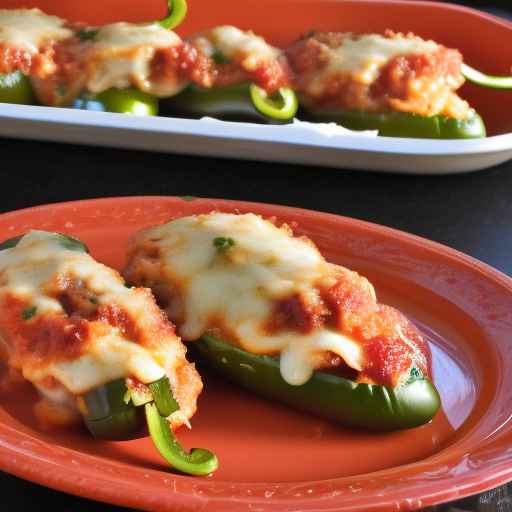 Chicken Parmesan Stuffed Jalapenos