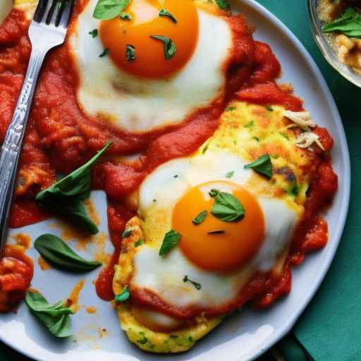 Chicken Parmesan Stuffed Omelets