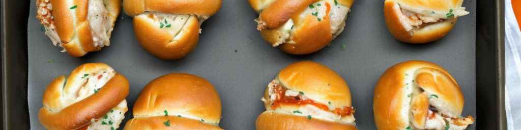 Chicken Parmesan Stuffed Pretzel Rolls