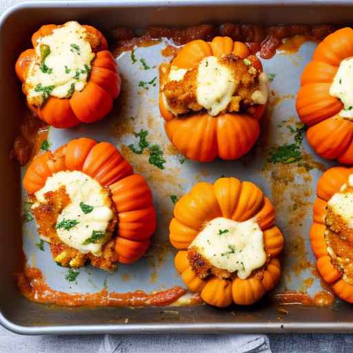 Chicken Parmesan Stuffed Pumpkin