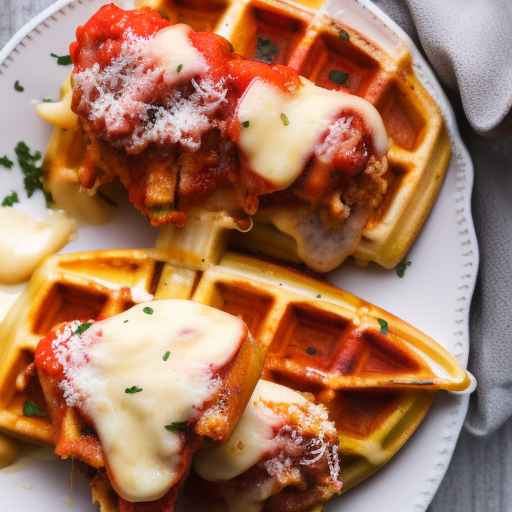 Chicken Parmesan Stuffed Waffles