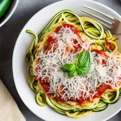 Chicken Parmesan Zucchini Noodles