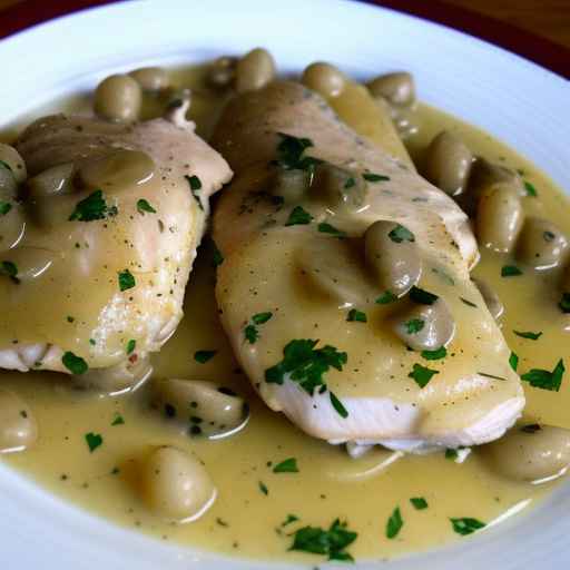 Chicken Piccata with White Wine Sauce