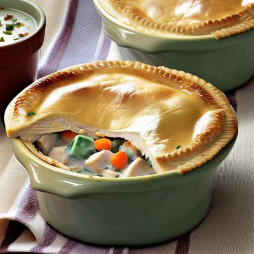 Chicken Pot Pie in Creamy Chicken Sauce