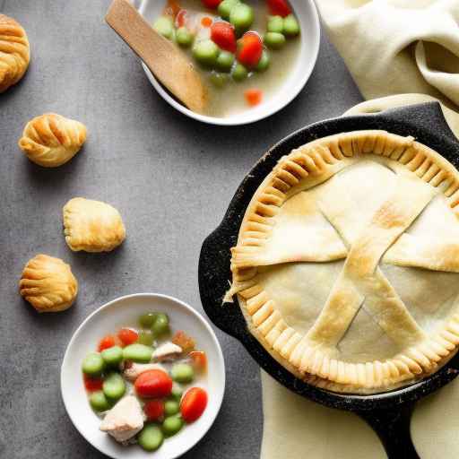 Chicken Pot Pie with Flaky Pastry Crust