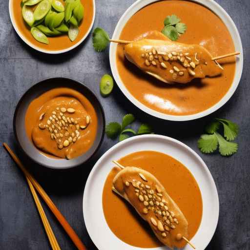 Chicken Satay with Peanut Sauce