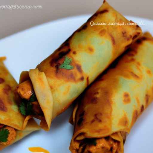 Chicken Tikka Masala Egg Rolls