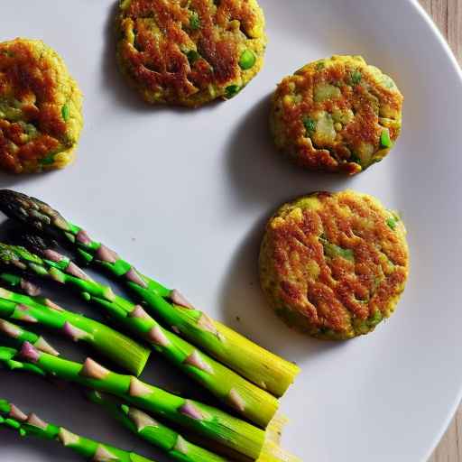 Chickpea and asparagus patties