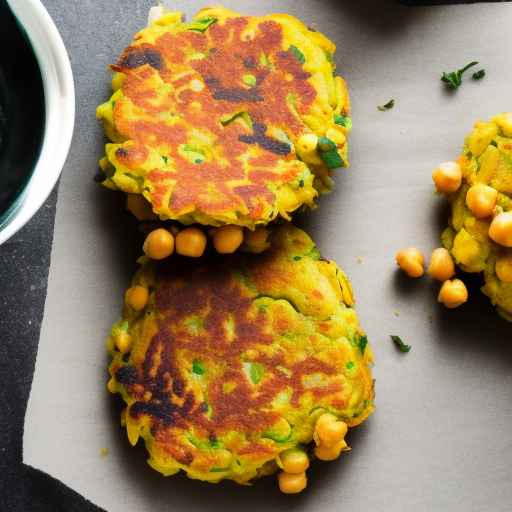 Chickpea and corn fritters