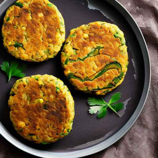 Chickpea and eggplant patties