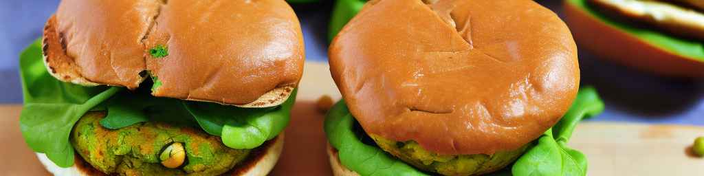 Chickpea and fava bean burgers