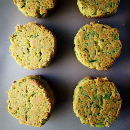 Chickpea and leek cakes