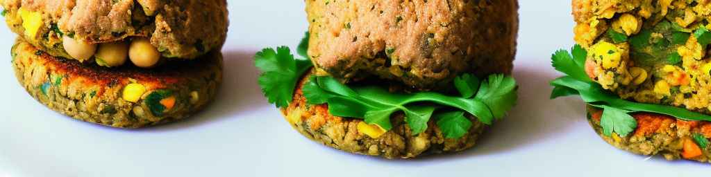 Chickpea and lentil burgers
