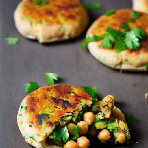 Chickpea and mushroom patties