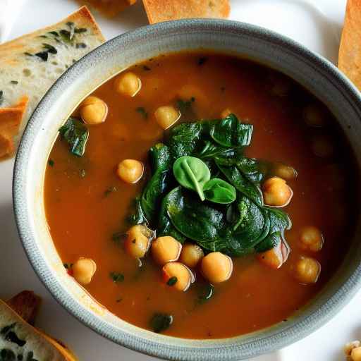 Chickpea and Spinach Borscht