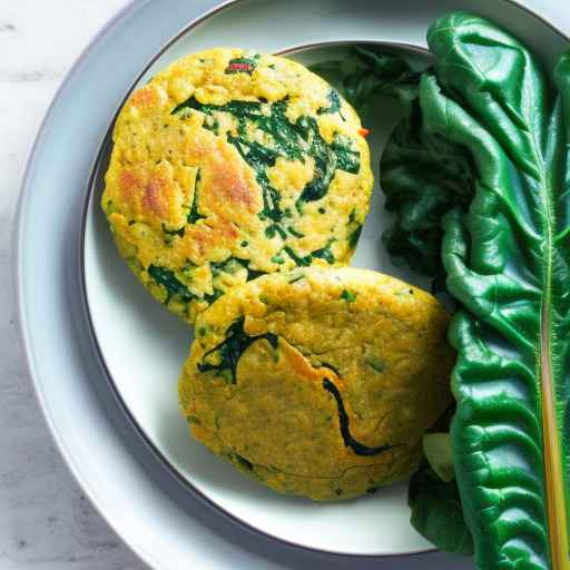 Chickpea and Swiss chard patties