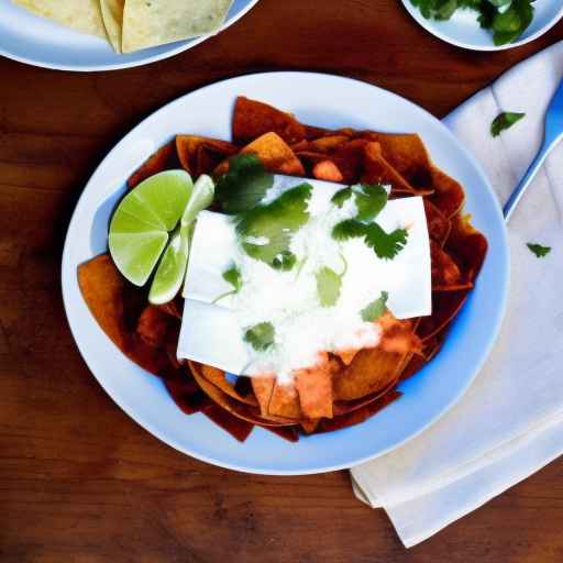 Chilaquiles with Salsa Negra