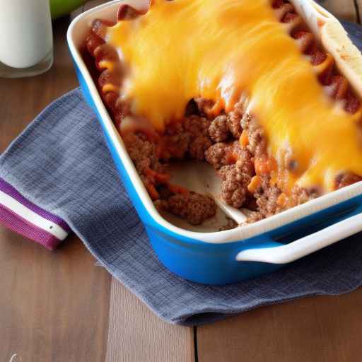 Chili cheese dog casserole