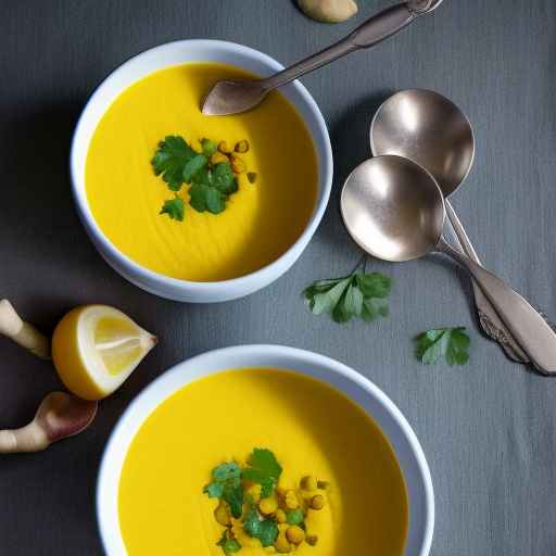 Chilled cauliflower and turmeric soup