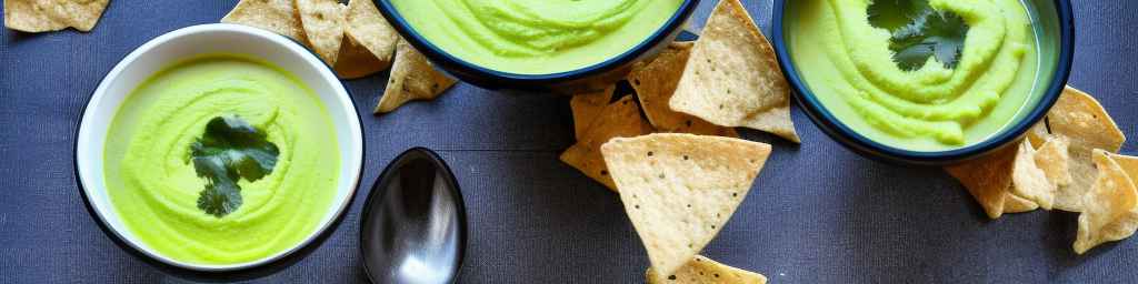 Chilled corn and poblano soup