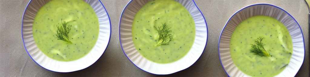 Chilled fennel and cucumber soup