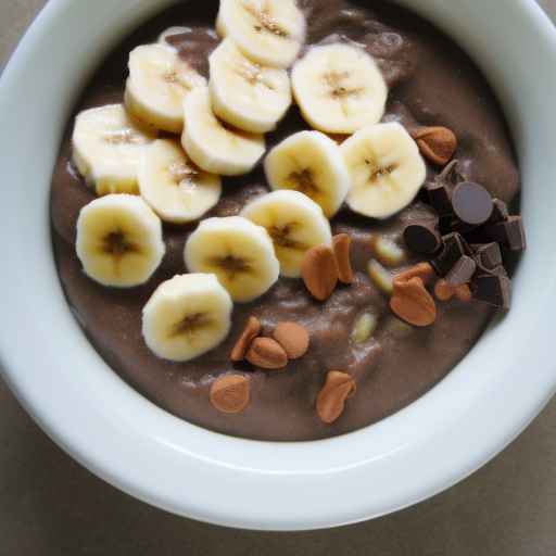 Chocolate and banana porridge