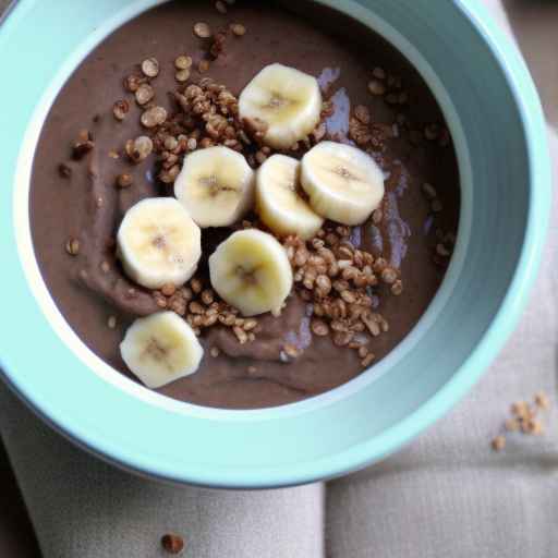 Chocolate and Banana Porridge with Buckwheat