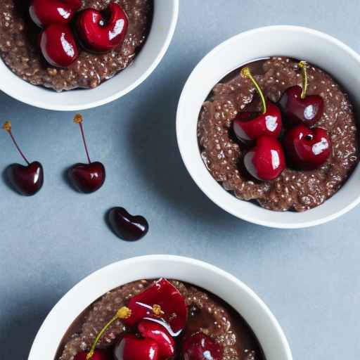 Chocolate and Cherry Porridge with Buckwheat