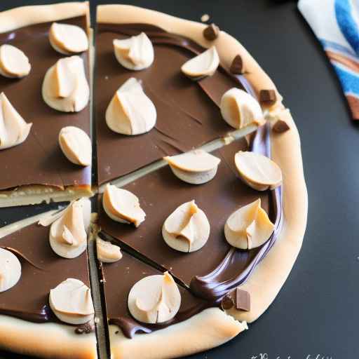 Chocolate and Peanut Butter Pizza